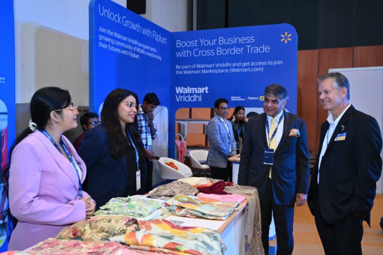 John Furner, President and CEO, Walmart Inc. speaking with Walmart Vriddhi sellers at the Walmart Growth Summit India 2026 (2)